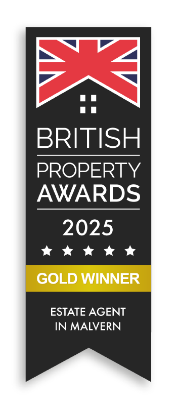 Gold Winner badge for Estate Agent in Malvern 2025